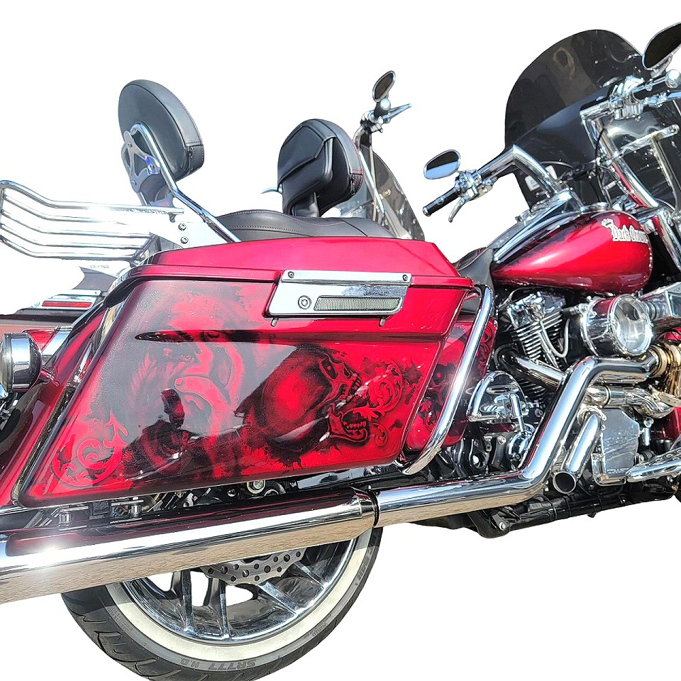 Harley Road King Custom Build With Trask Turbo Charger by Iron Hawg Custom Cycles Hazleton PA